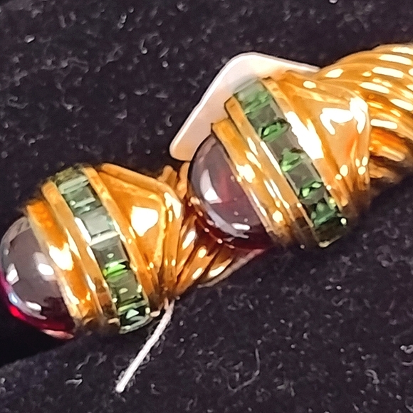 18K David Yurman Embedded Jeweled Exquisite Earrings 🎁 - Picture 7 of 12